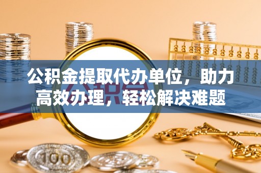 漳县公积金提取代办单位，助力高效办理，轻松解决难题