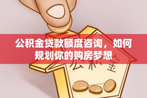 漳县公积金贷款额度咨询，如何规划你的购房梦想