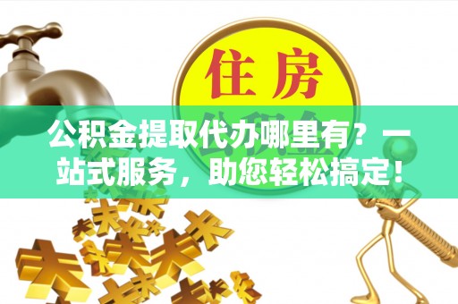漳县公积金提取代办哪里有？一站式服务，助您轻松搞定！